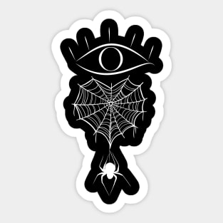 Eye Heart Spiders Sticker